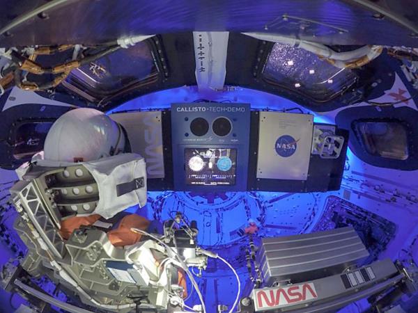 Engineers activated the Callisto payload, Lockheed Martin’s technology demo<em></em>nstration in collaboration with Amazon and Cisco on the Orion spacecraft. Callisto will test voice-activated and video technology that may assist future astro<em></em>nauts on deep space missions.
