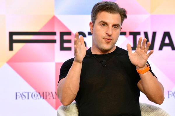 Brian Chesky, Cofounder and CEO, Airbnb, speaks o<em></em>nstage during The Fast Company Innovation Festival - Day 2 on September 21, 2022 in New York City.